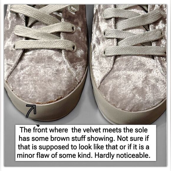 Rag & Bone Sneakers RB1 Low Top in Dove Crushed Velvet Silver Grey - Picture 12 of 17